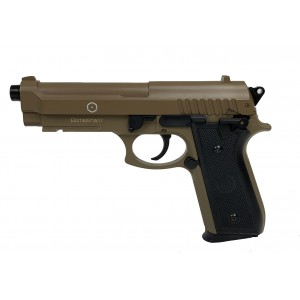 Страйкбольный пистолет PT92 Tan (СПРИНГ) metal slide 6mm CYBERGUN арт.: 210117